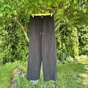 Topshop Black Straight-Leg Sweatpants